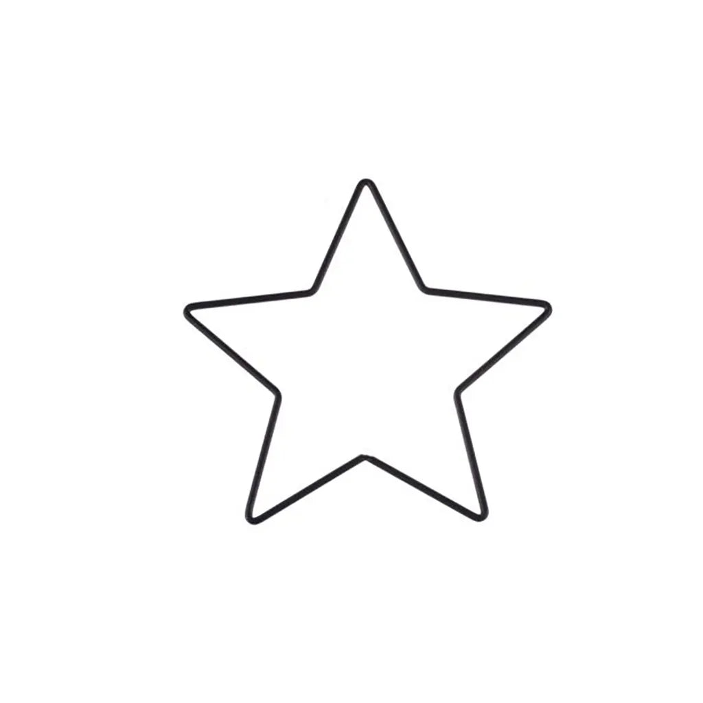 Metal Star Black 15cm