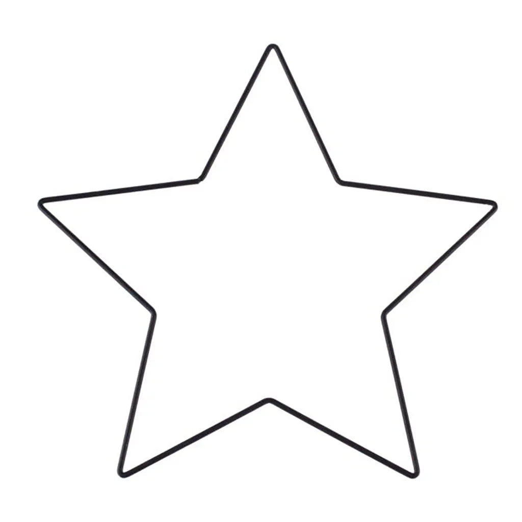 Metal Star Black 25cm