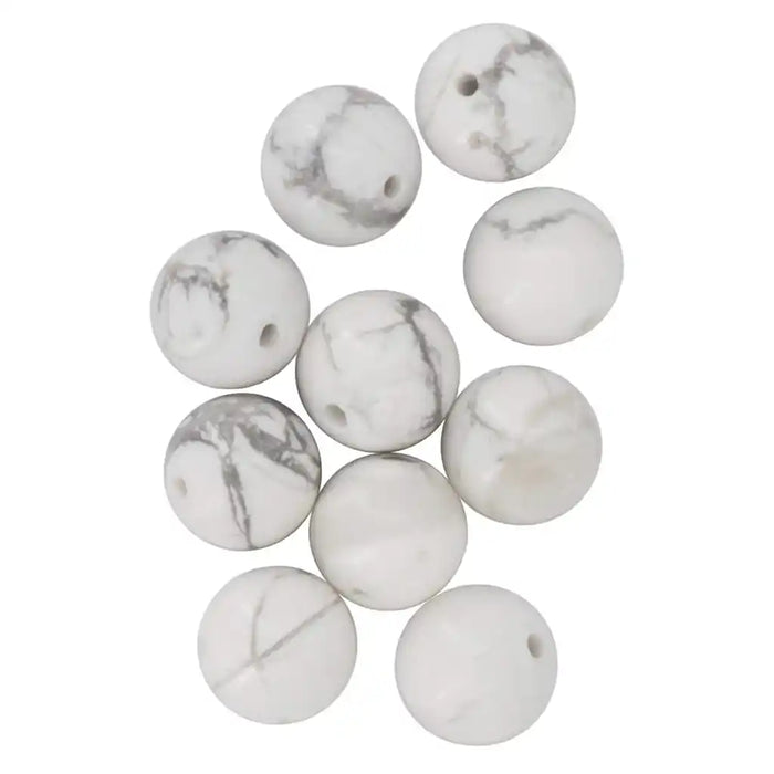 Natural Stones 8mm 10pcs, Howlite