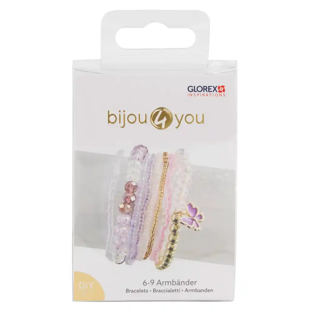 Diy Bracelet Kit, Pink Lilac