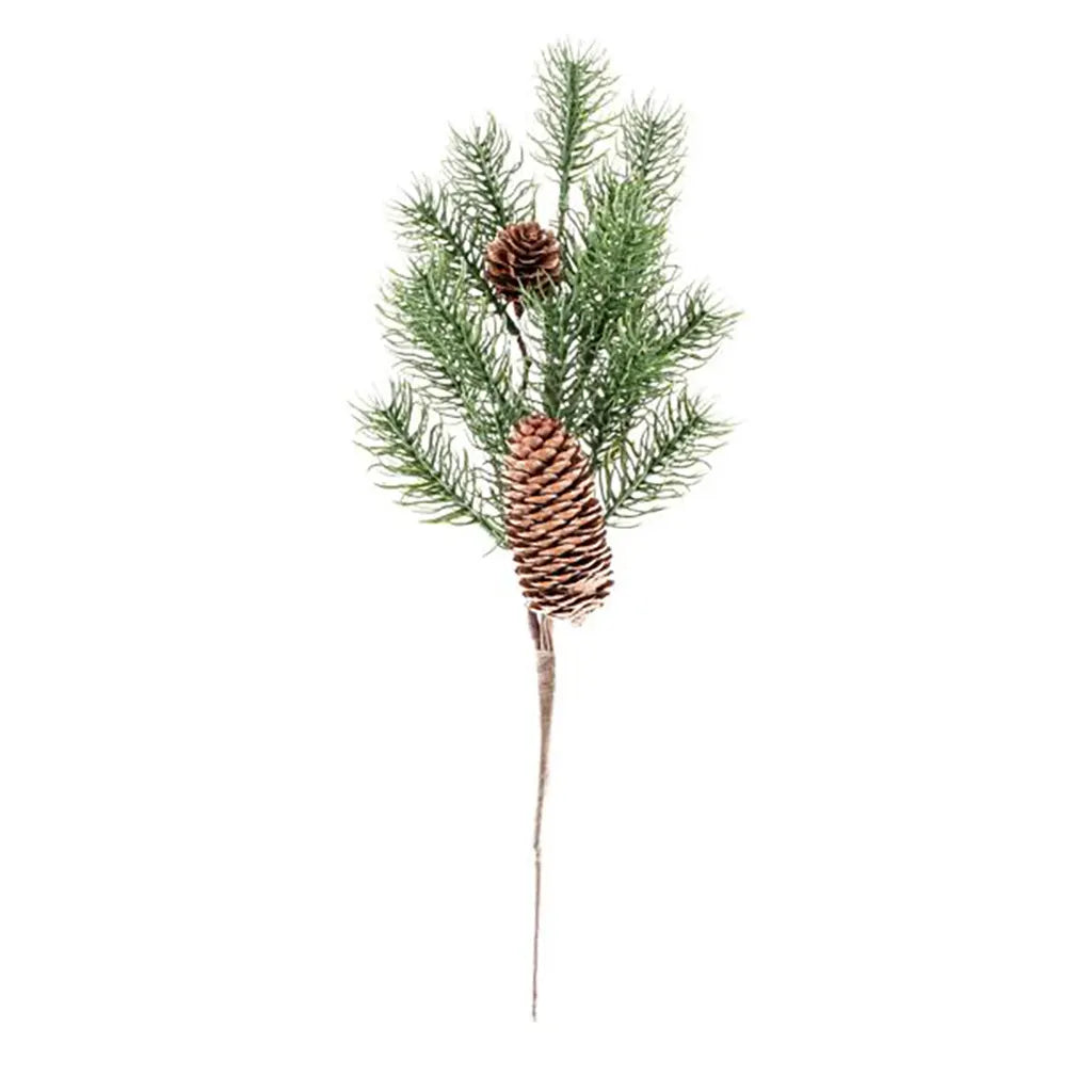 Fir Branch with Pine Cones 35X12X5cm