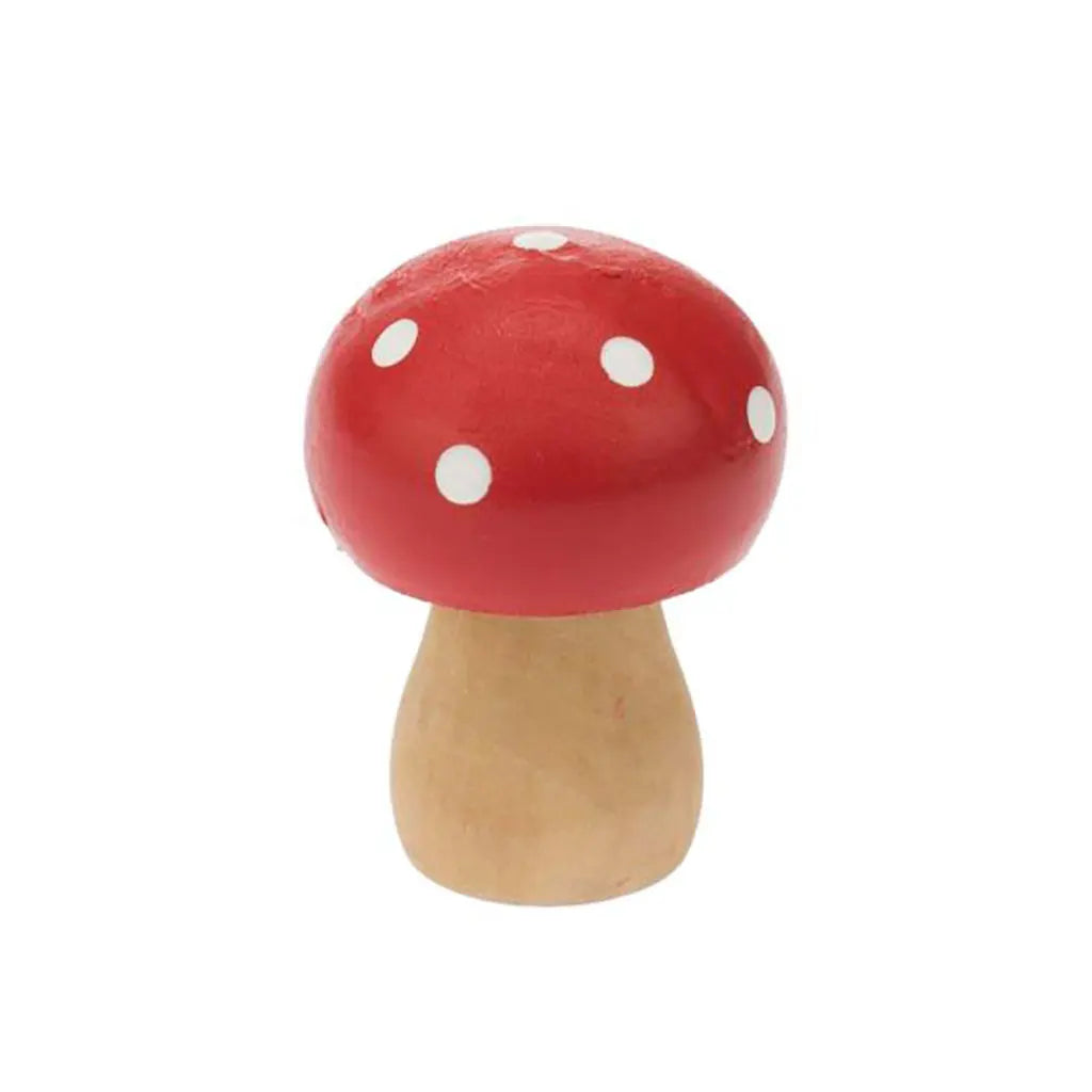Wooden Mushroom. 4.5x3cm 2pcs Schima Wood