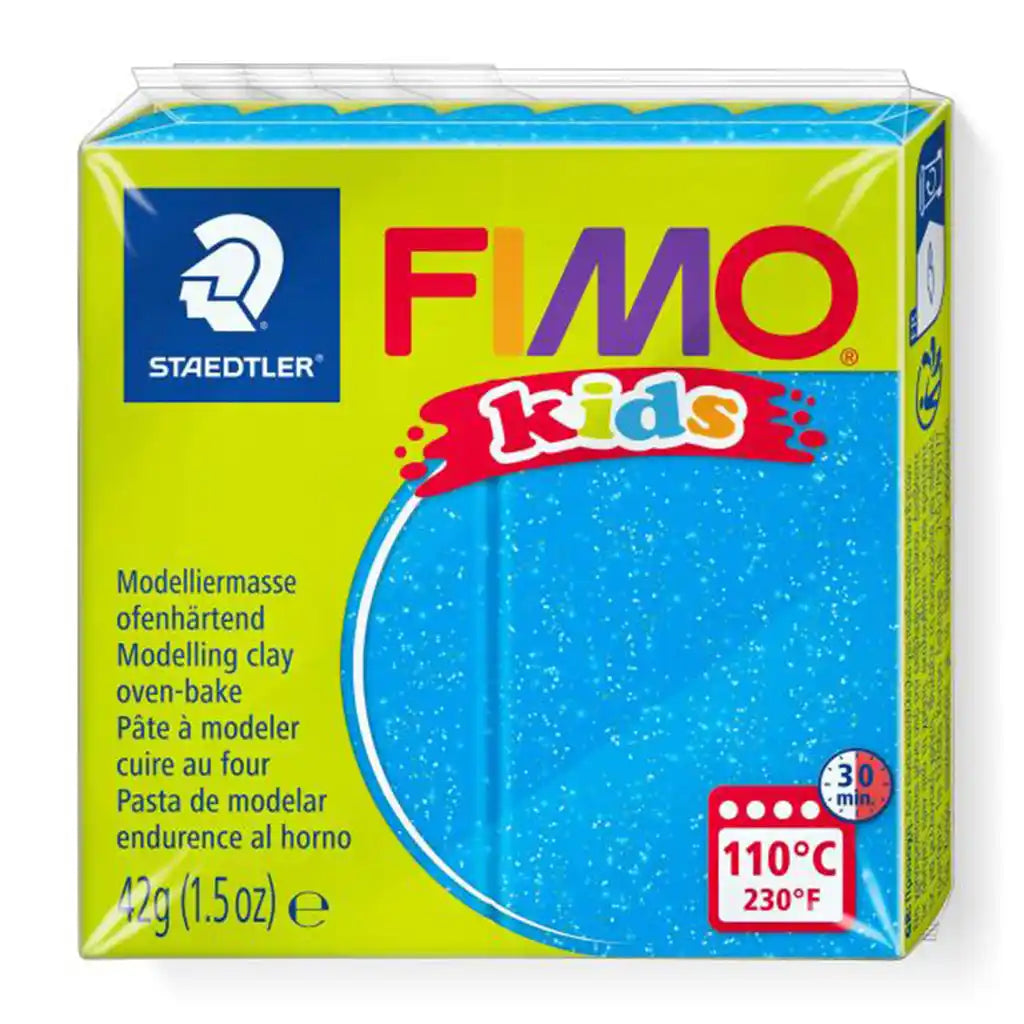 Fimo Kids 42g, Glitter Blue