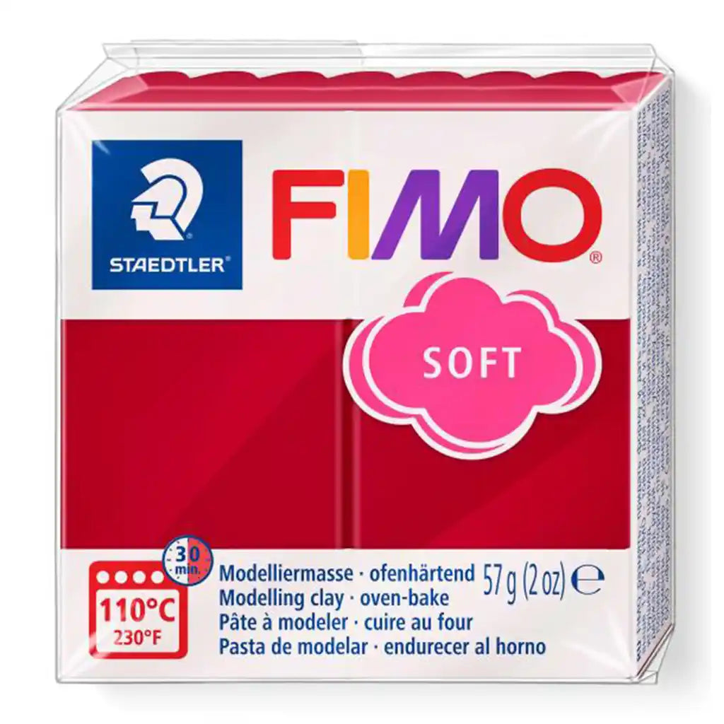 Fimo Soft 57g, Cherry Red