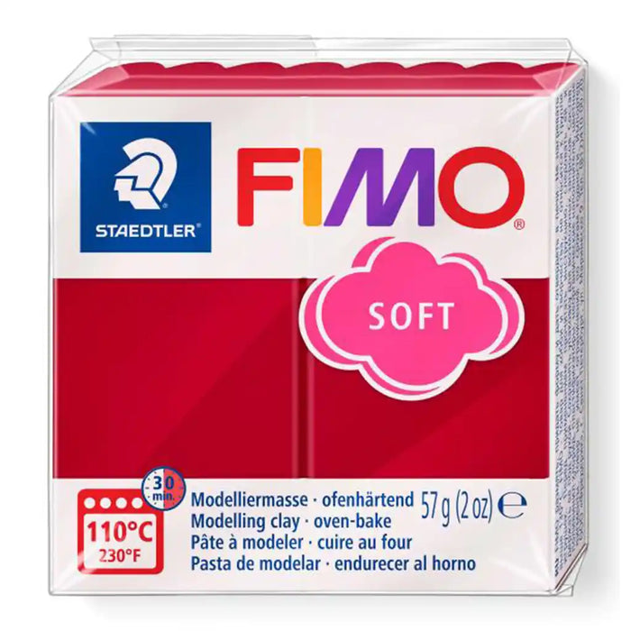 Fimo Soft 57g, Cherry Red