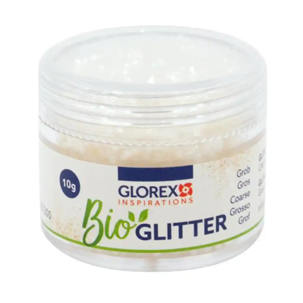 Organic Glitter Coarse 10g, White