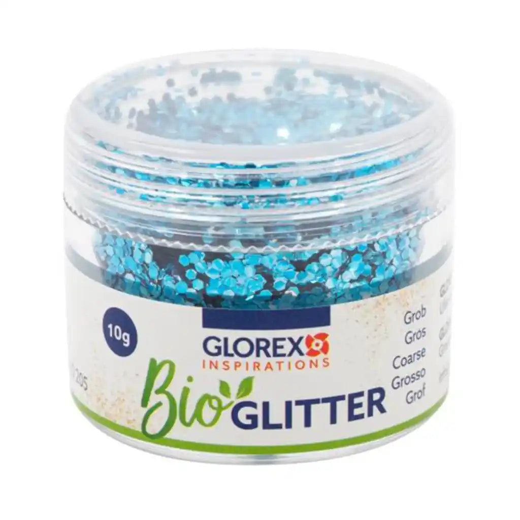 Organic Glitter Coarse 10g, Light Blue
