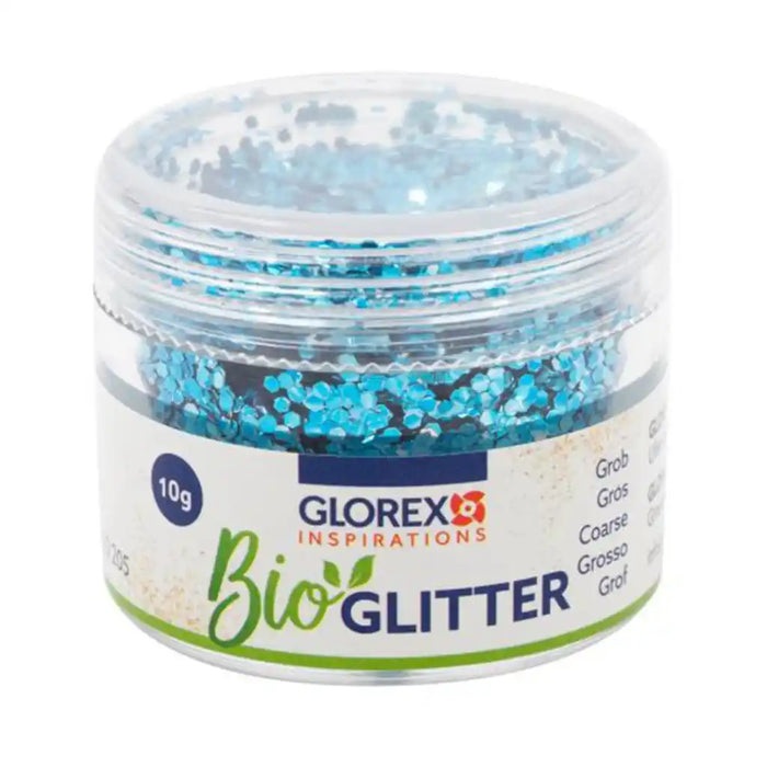 Organic Glitter Coarse 10g, Light Blue
