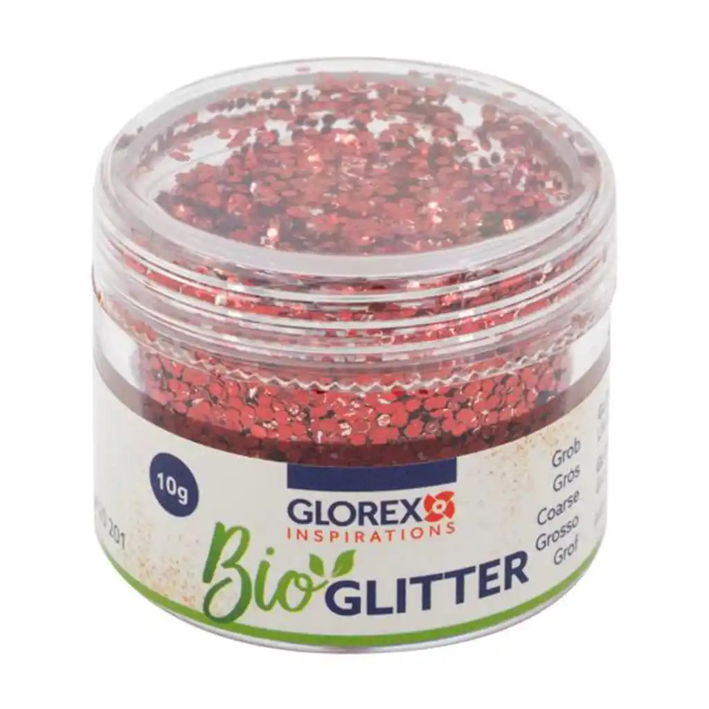 Organic Glitter Coarse 10g, Red