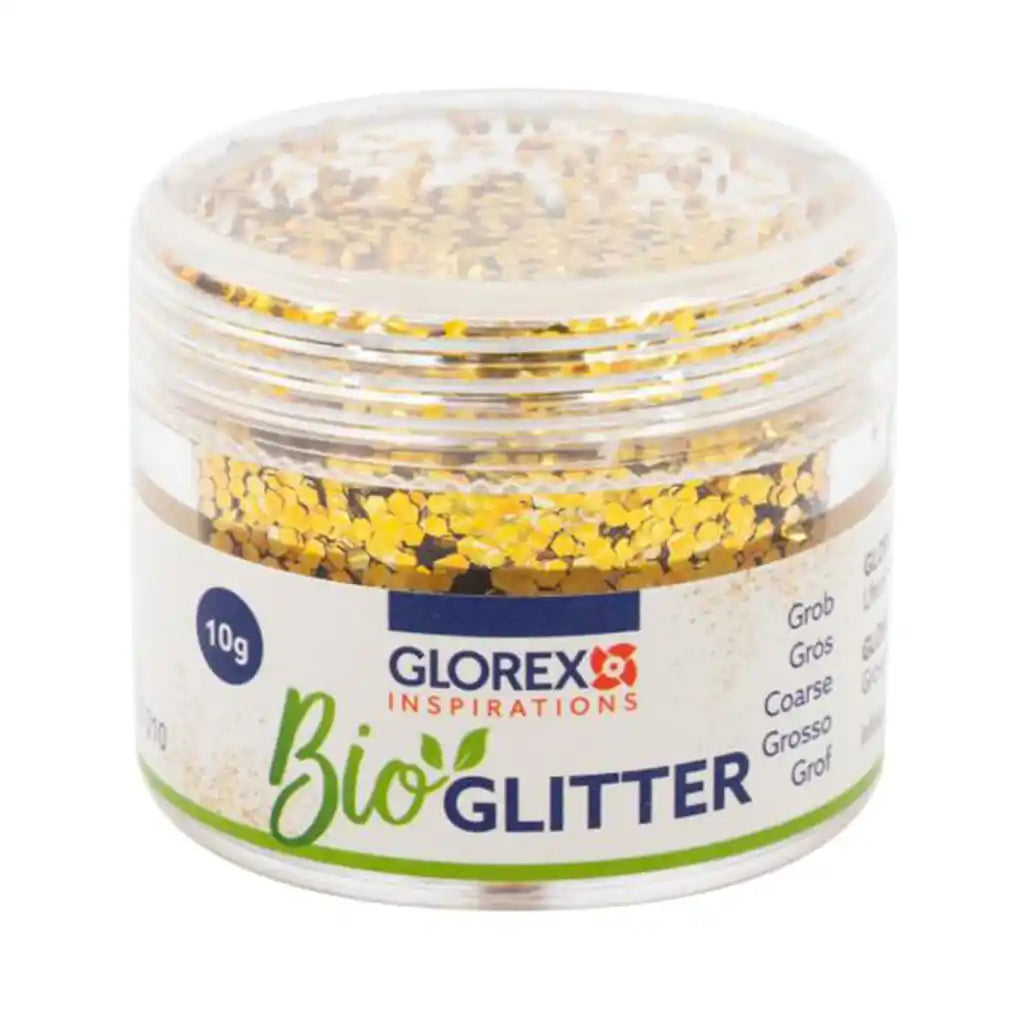 Organic Glitter Coarse 10g, Gold