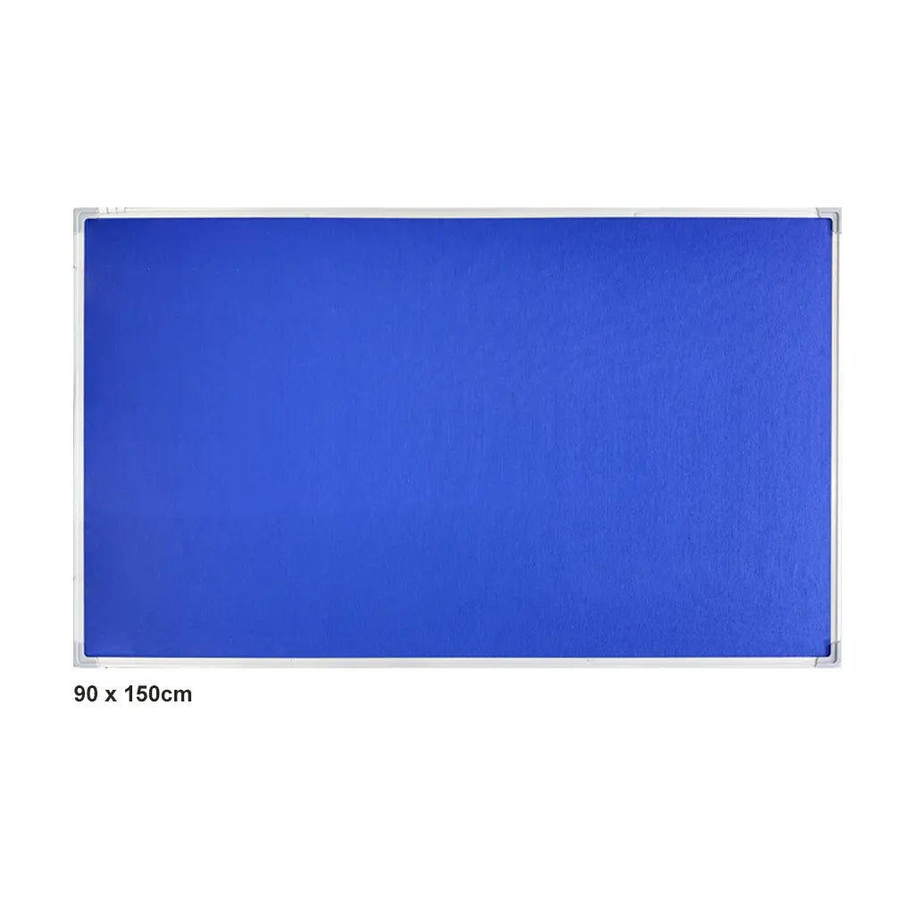 Felt Board 90x150cm Blue