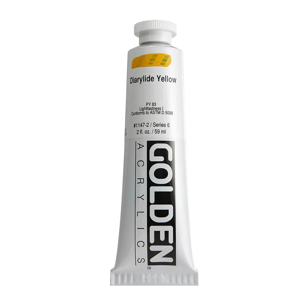 Golden Heavy Body Acrylic 2oz Diarylide Yellow S6