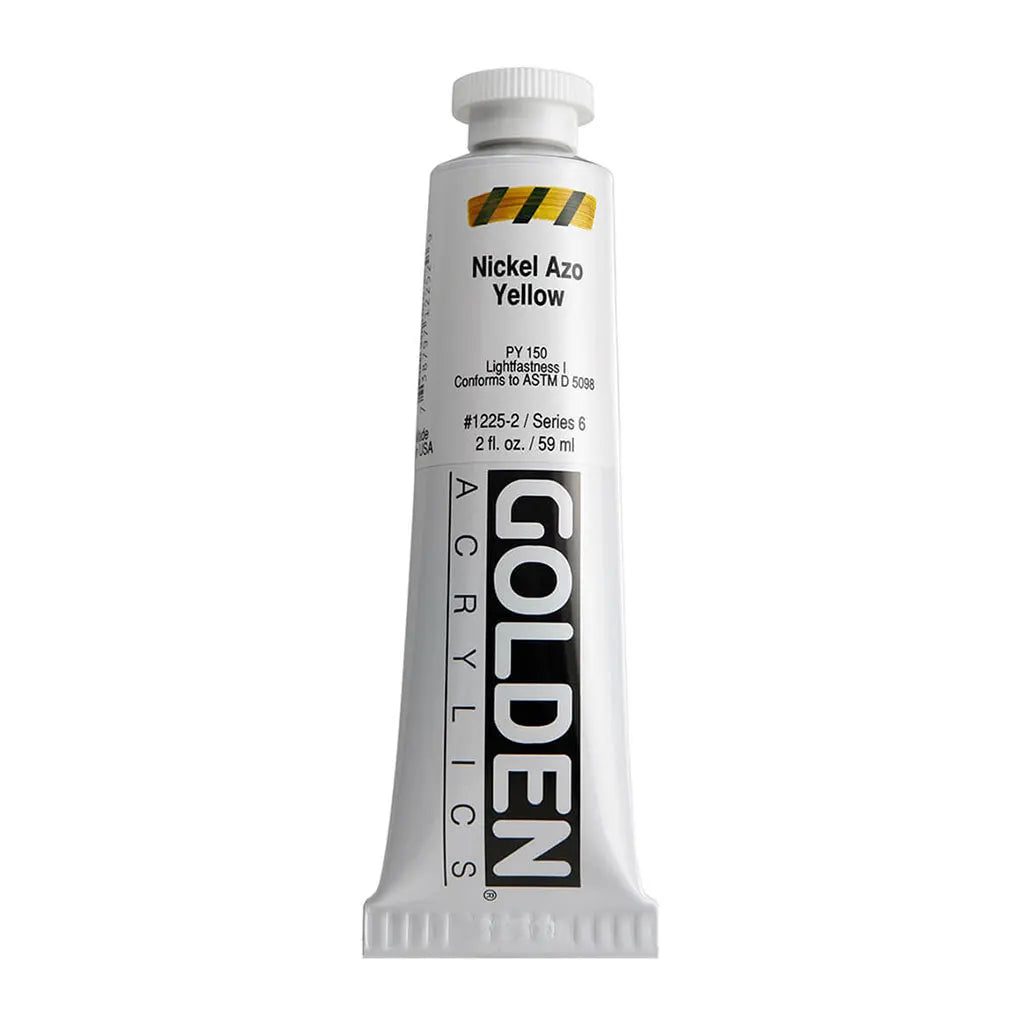Golden Heavy Body Acrylic 2oz Nickel Azo Yellow S6
