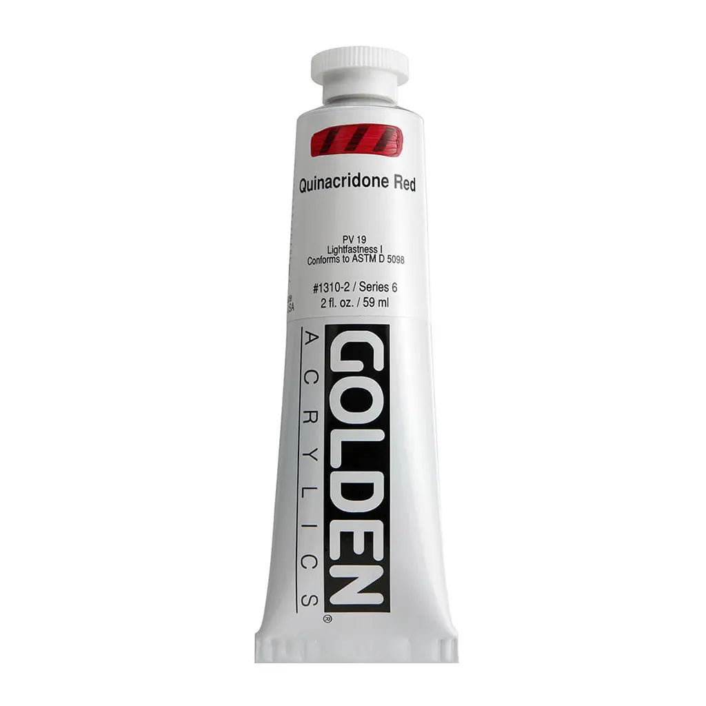 Golden Heavy Body Acrylic 2oz Quinacridone Red S6