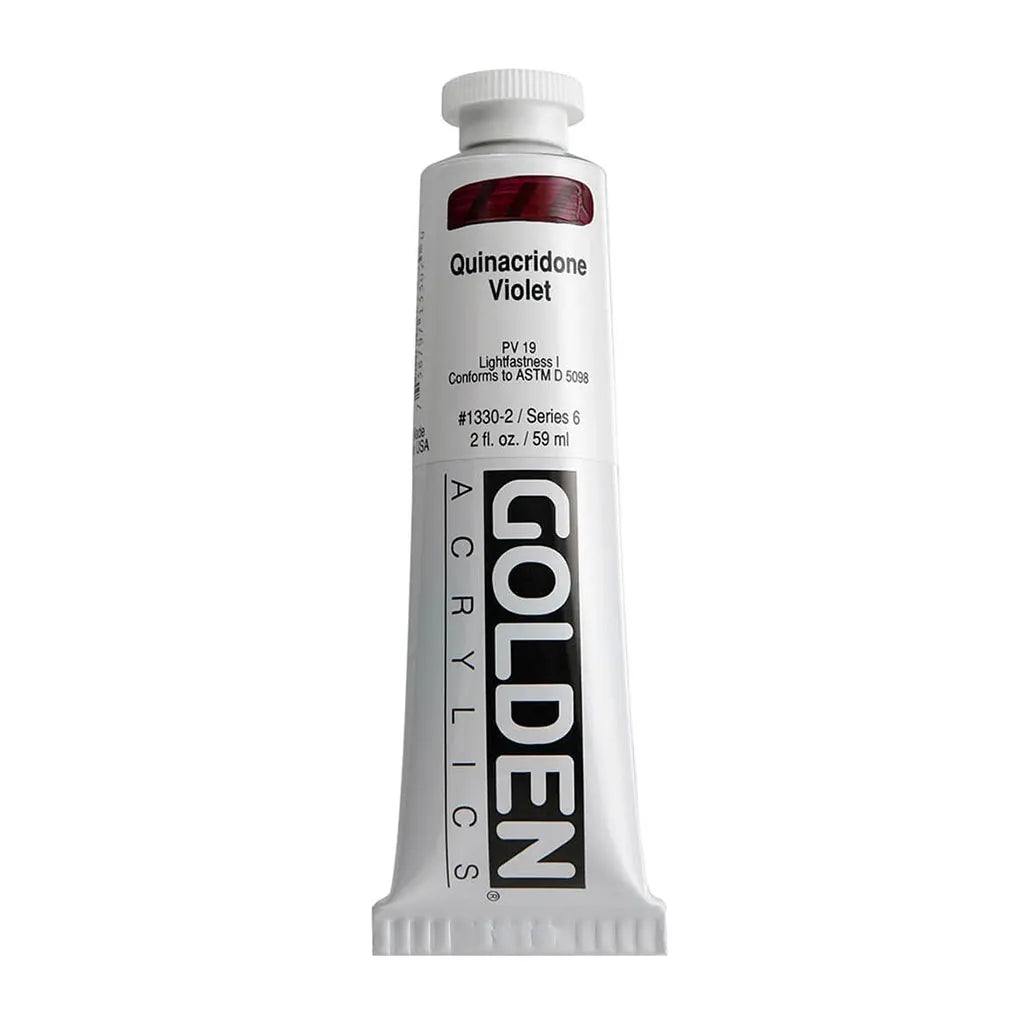 Golden Heavy Body Acrylic 2oz Quinacridone Violet S6