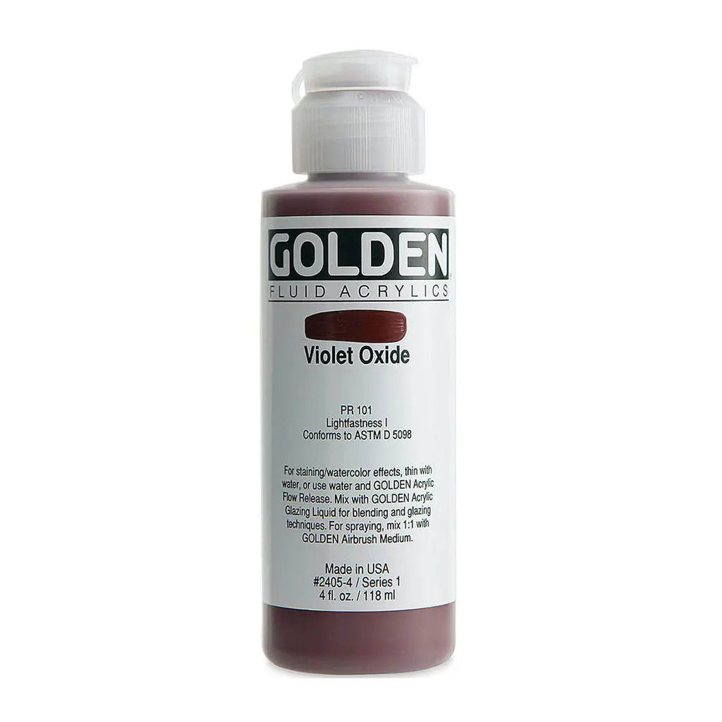 Golden Fluid Acrylic 4oz Violet Oxide S1