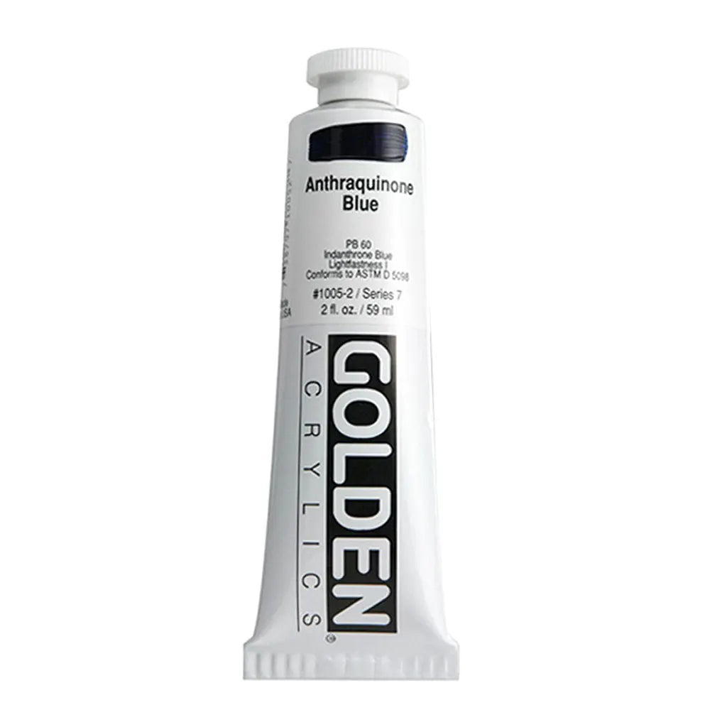 Golden Heavy Body Acrylic 2oz Anthraquinone Blue S7
