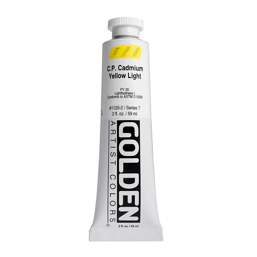 Golden Heavy Body Acrylic 2oz Cadmium Yellow Light S7