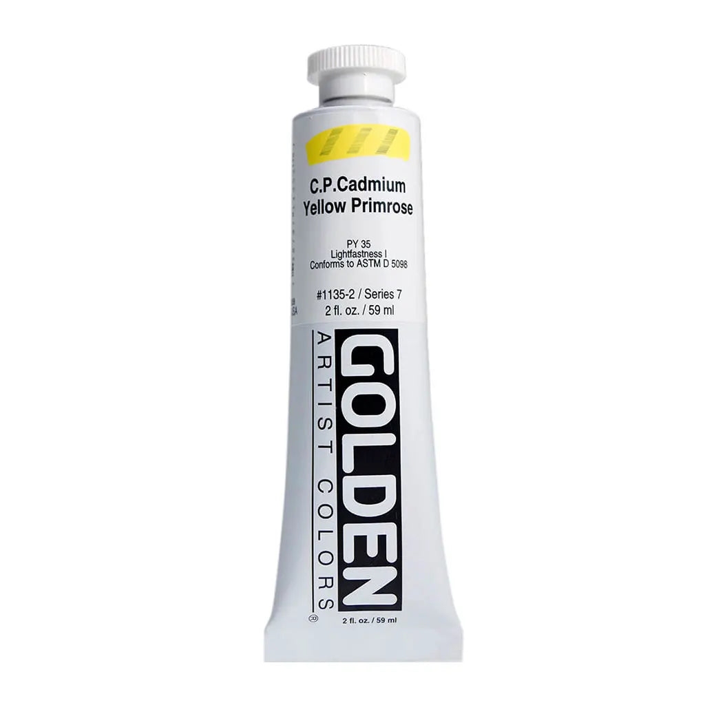 Golden Heavy Body Acrylic 2oz Cadmium Yellow Primrose S7