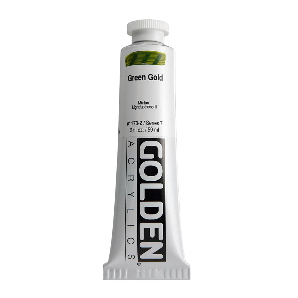 Golden Heavy Body Acrylic 2oz Green Gold S7
