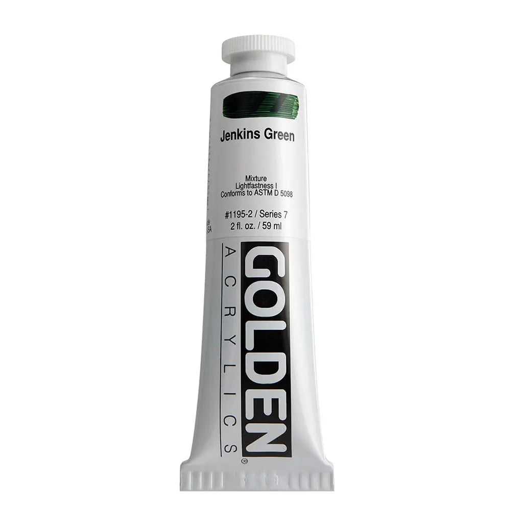 Golden Heavy Body Acrylic 2oz Jenkins Green S7