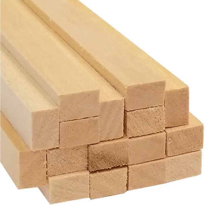 Basswood 1/4in x 3/8 x 24in