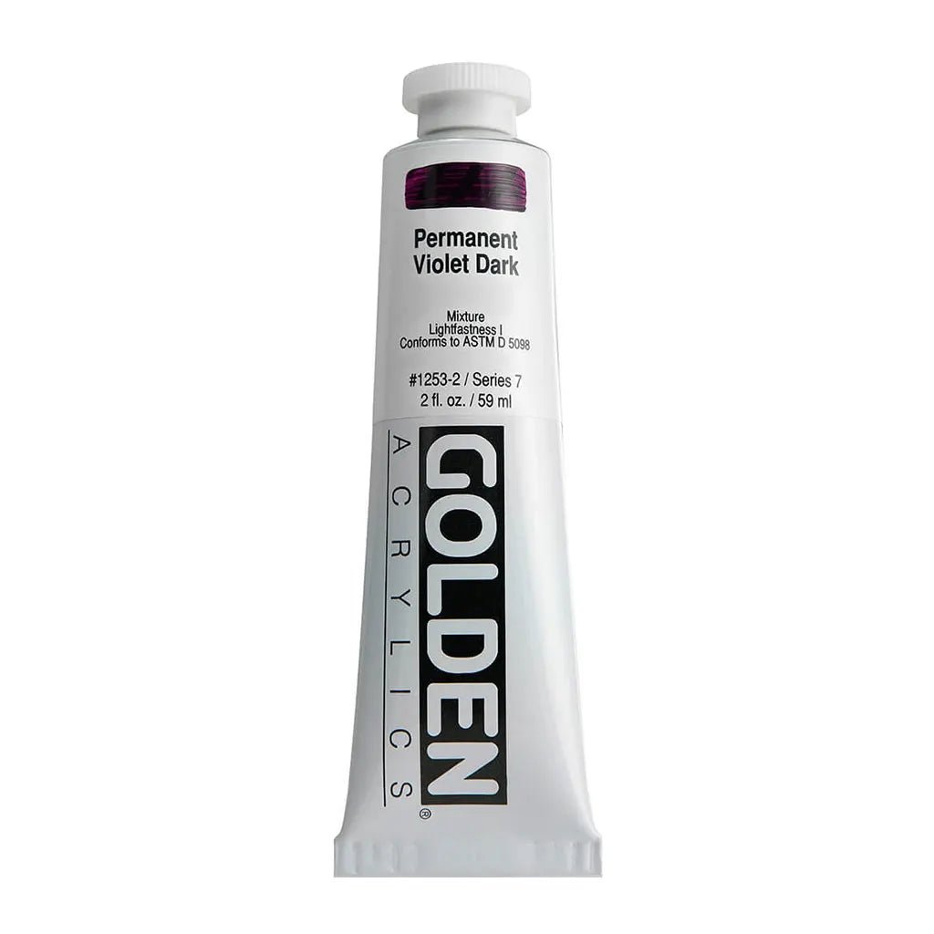 Golden Heavy Body Acrylic 2oz Permanent Violet Dark S7