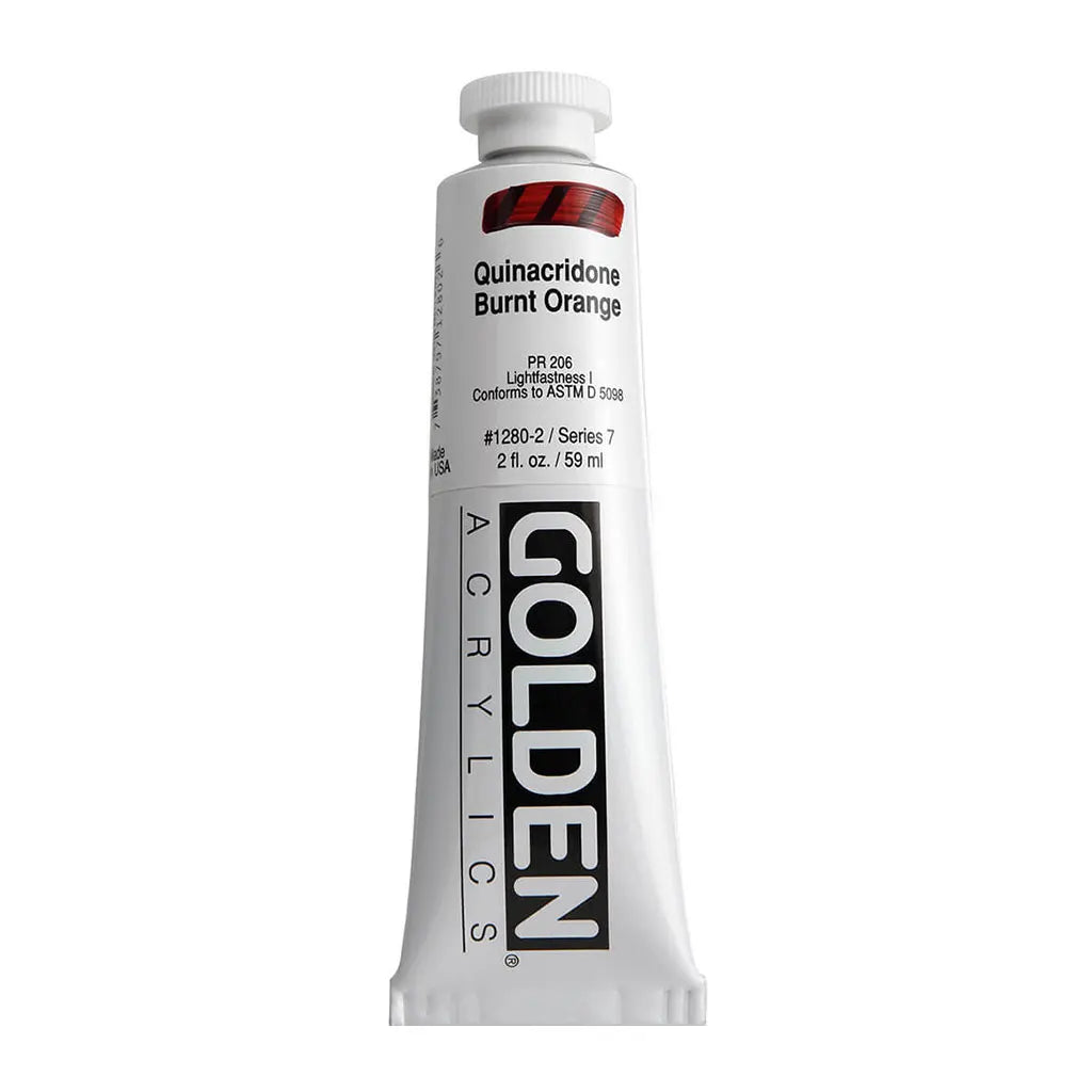 Golden Heavy Body Acrylic 2oz Quinacridone Burnt Orange S7