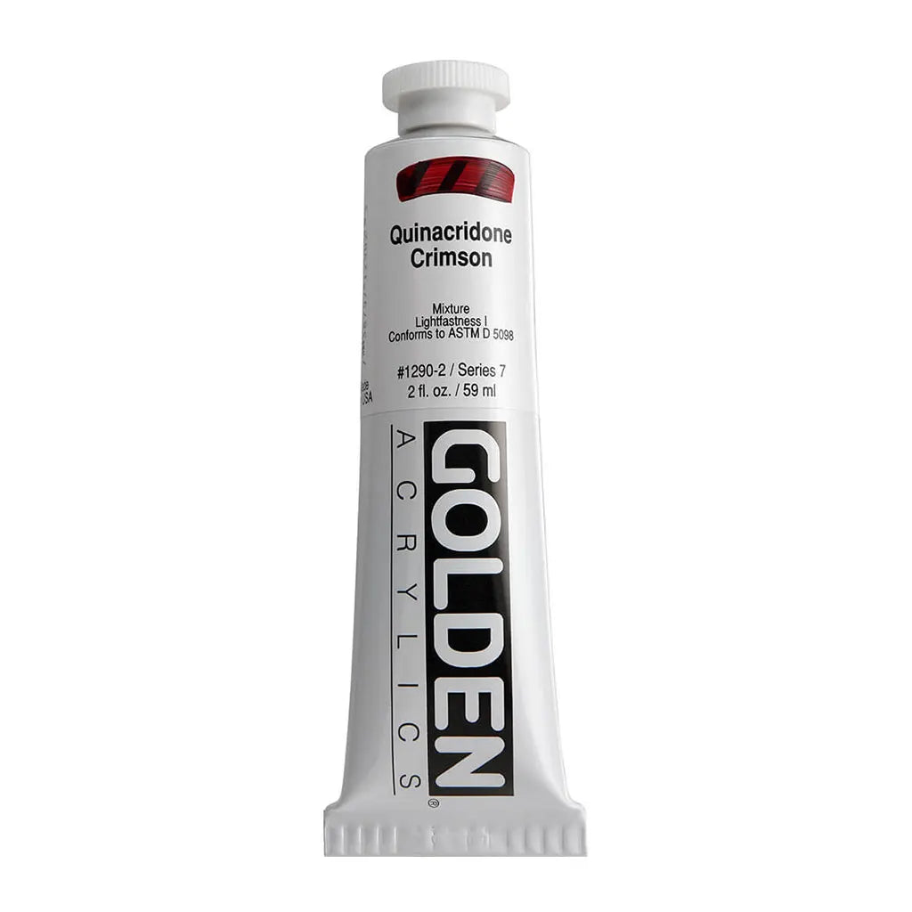 Golden Heavy Body Acrylic 2oz Quinacridone Crimson S7