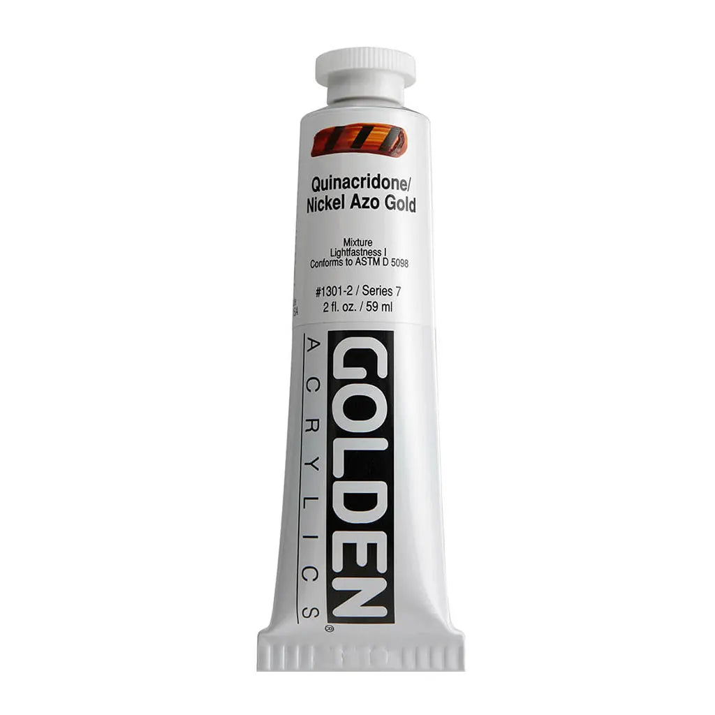 Golden Heavy Body Acrylic 2oz Quinacridone/Nickel Azo Gold S7