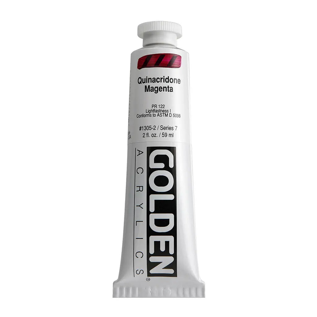 Golden Heavy Body Acrylic 2oz Quinacridone Magenta S7
