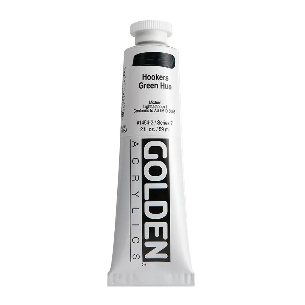 Golden Heavy Body Acrylic 2oz Hookers Green Hue S7