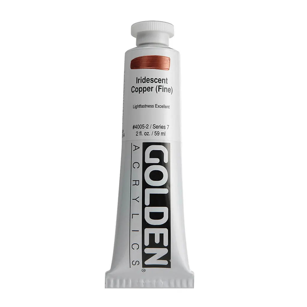 Golden Heavy Body Acrylic 2oz Iridescent Copper (Fine) S7