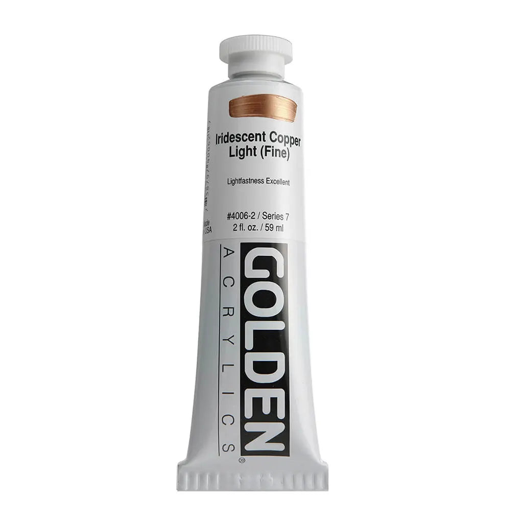 Golden Heavy Body Acrylic 2oz Iridescent Copper Light (Fine) S7