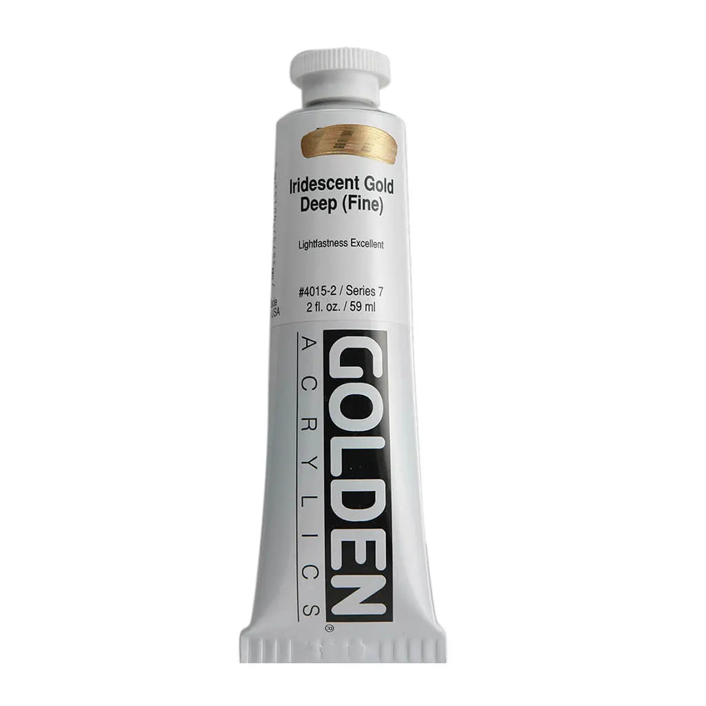 Golden Heavy Body Acrylic 2oz Iridescent Gold Deep (Fine) S7