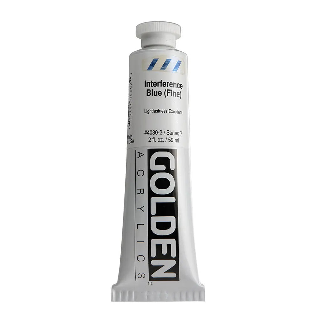 Golden Heavy Body Acrylic 2oz Interference Blue (Fine) S7