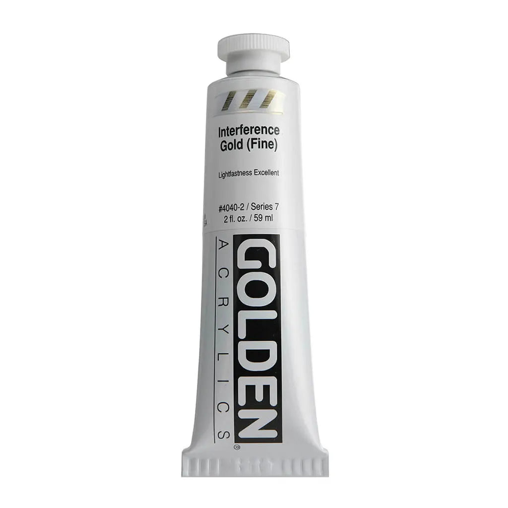 Golden Heavy Body Acrylic 2oz Interference Gold (Fine) S7