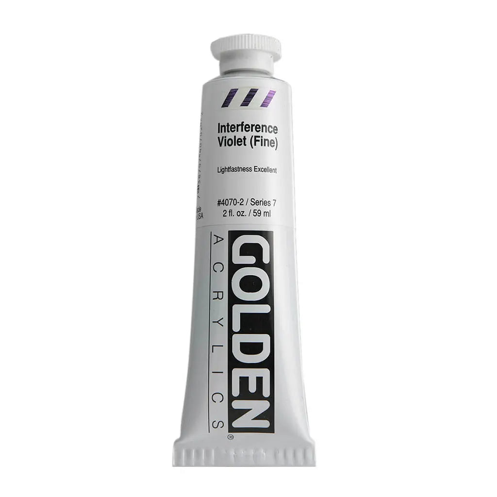 Golden Heavy Body Acrylic 2oz Interference Violet (Fine) S7