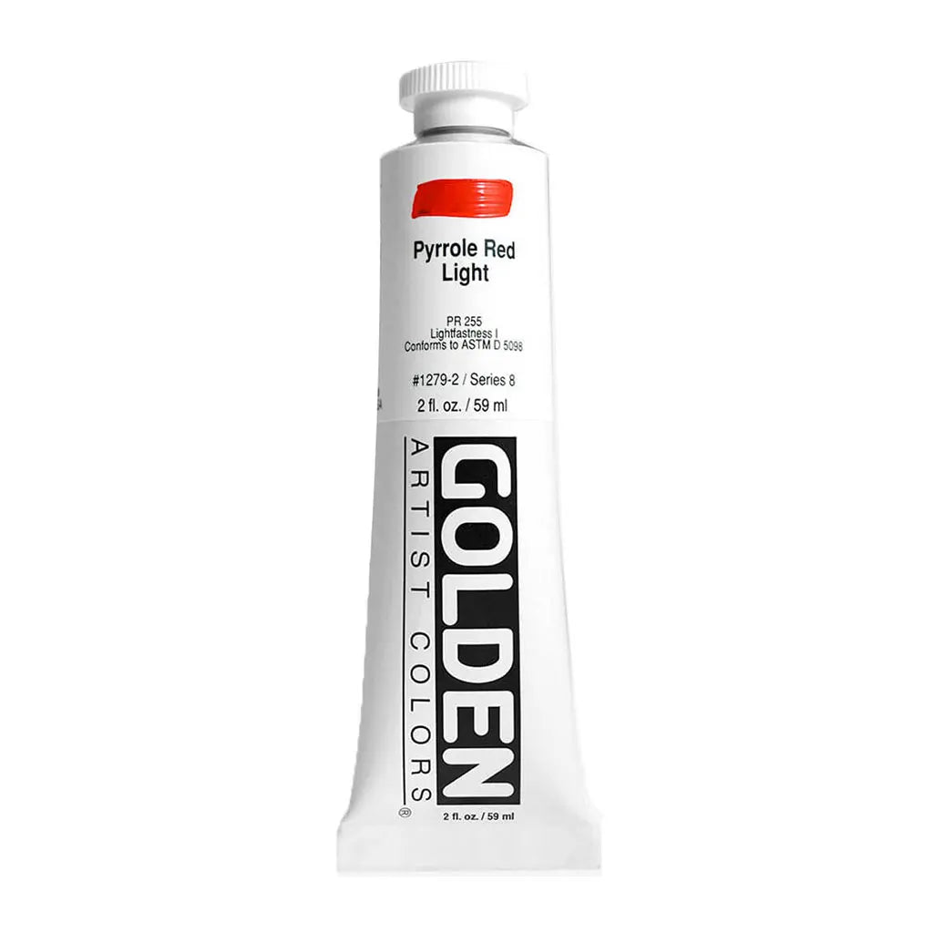 Golden Heavy Body Acrylic 2oz Pyrrole Red Light S8