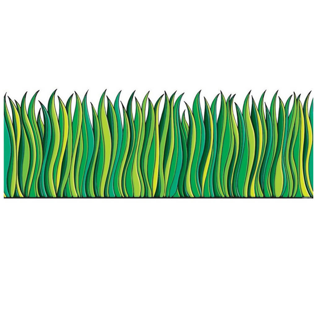 Tall Green Grass Accent Punch-Outs Mini Bulletin