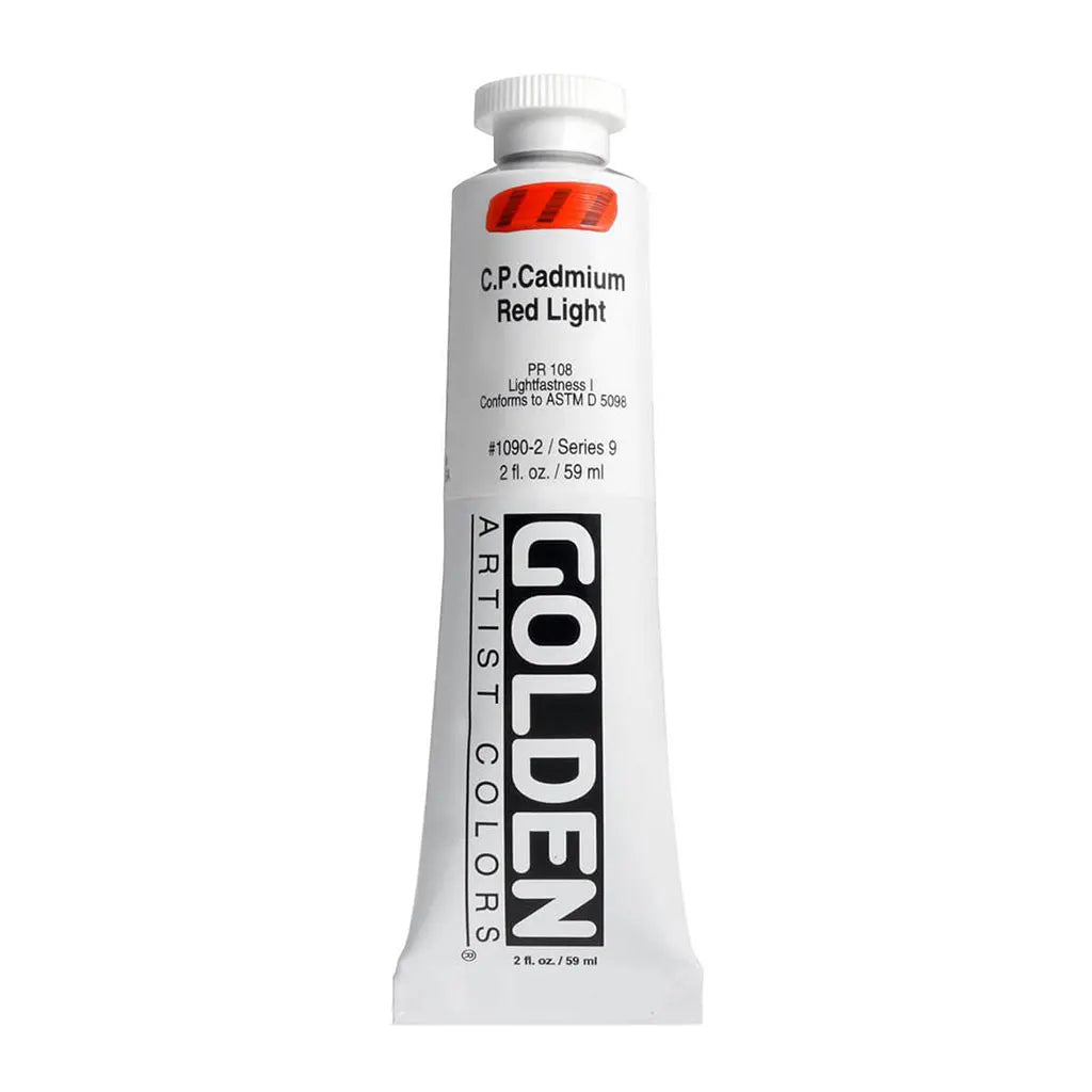 Golden Heavy Body Acrylic 2oz Cadmium Red Light S9