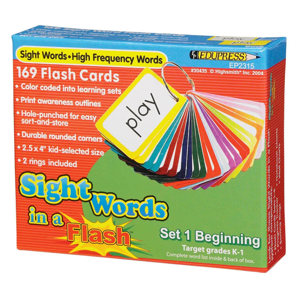 Sight Words in a Flash Cards Grades K-1