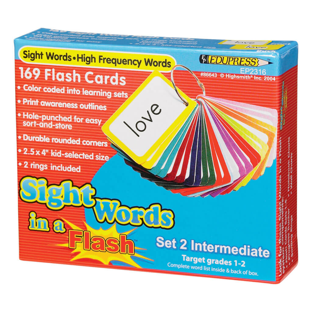 Sight Words in a Flash Cards Grades 1-2