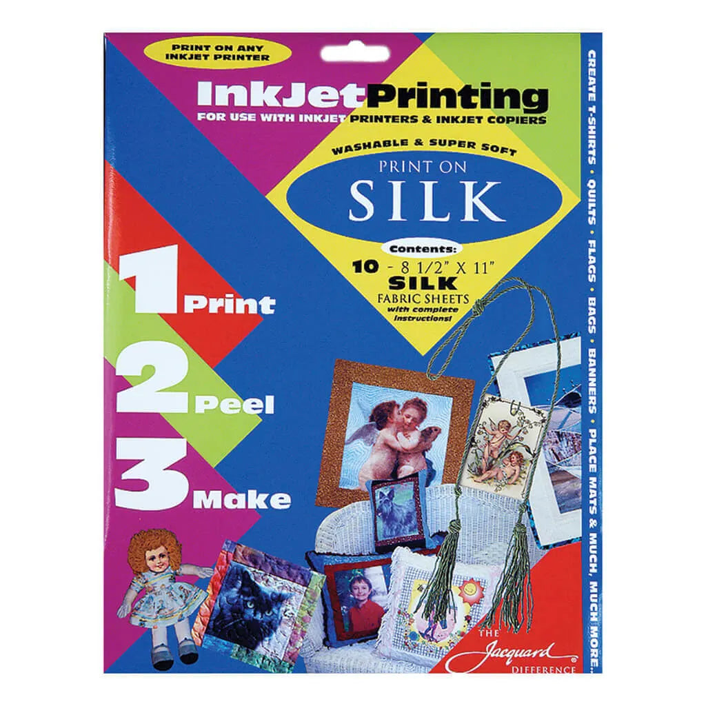 Inkjet Fabric Sheets Silk, 8.5in x 11in