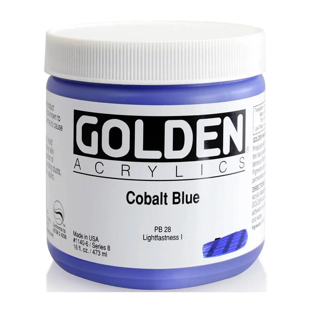 Golden Heavy Body Acrylic 16oz Cobalt Blue S8