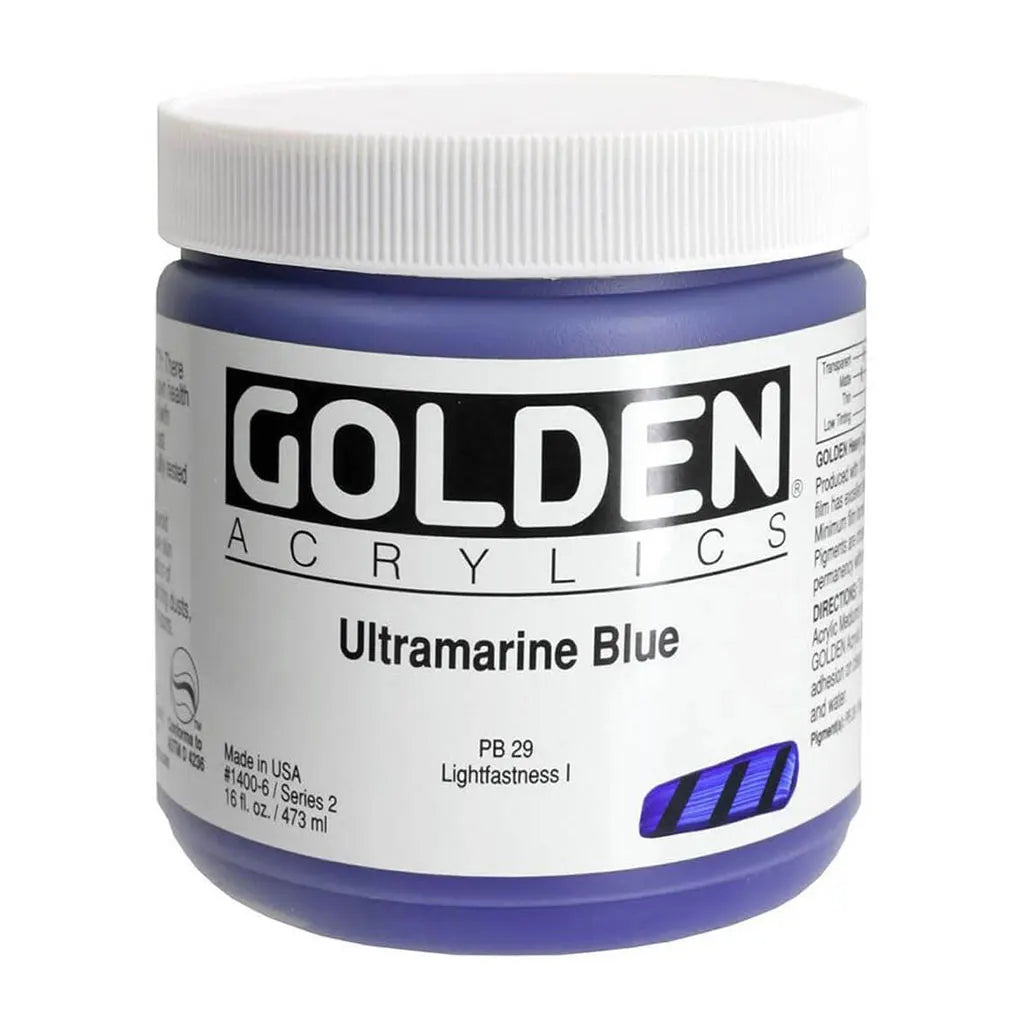 Golden Heavy Body Acrylic 16oz Ultramarine Blue S2