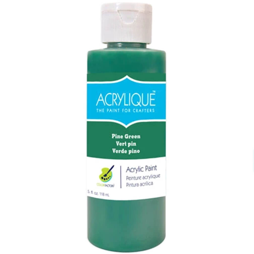 Color Factory Acrylic Paint 4oz, Pine Green