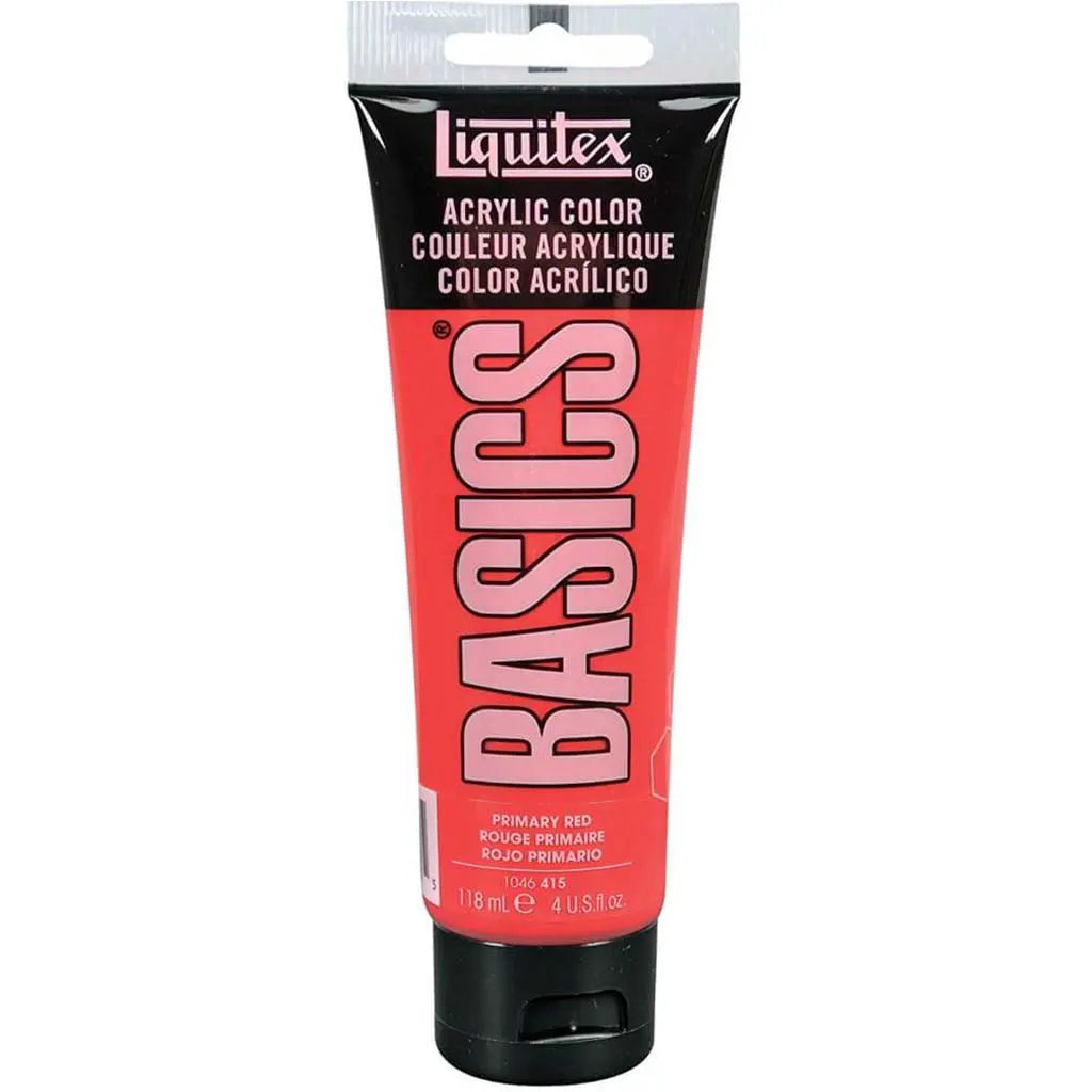 Liquitex Basics Acrylic Color 118ml (4oz) Primary Red S1