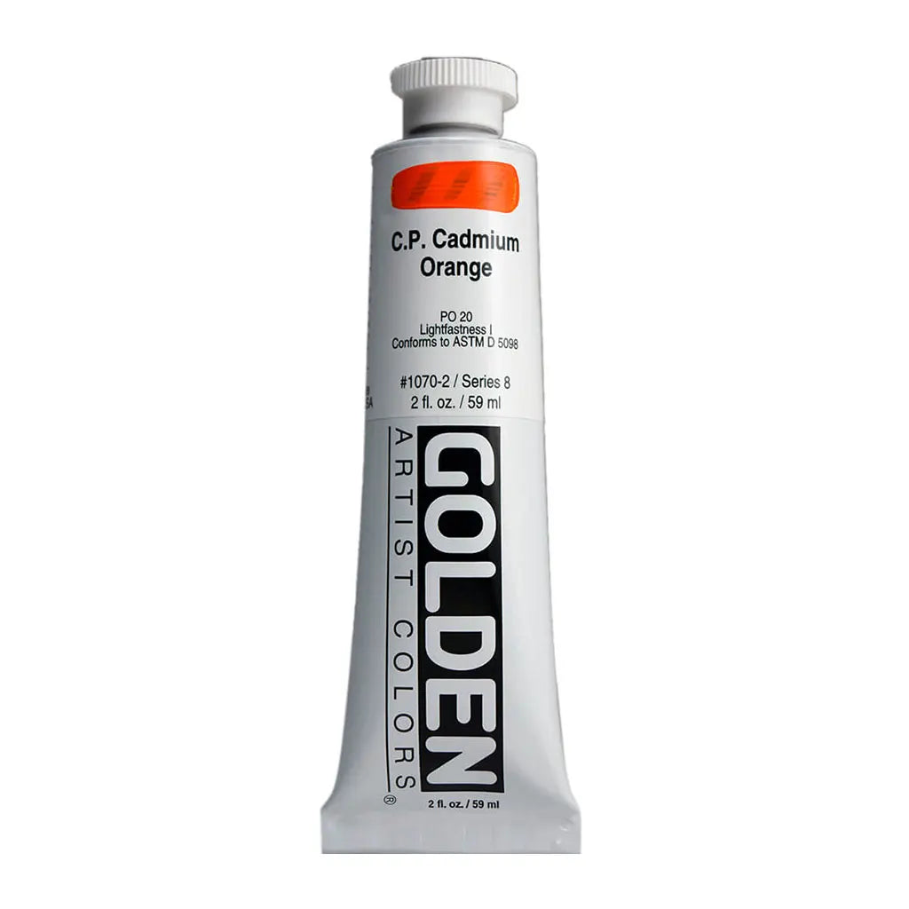 Golden Heavy Body Acrylic 2oz Cadmium Orange S8