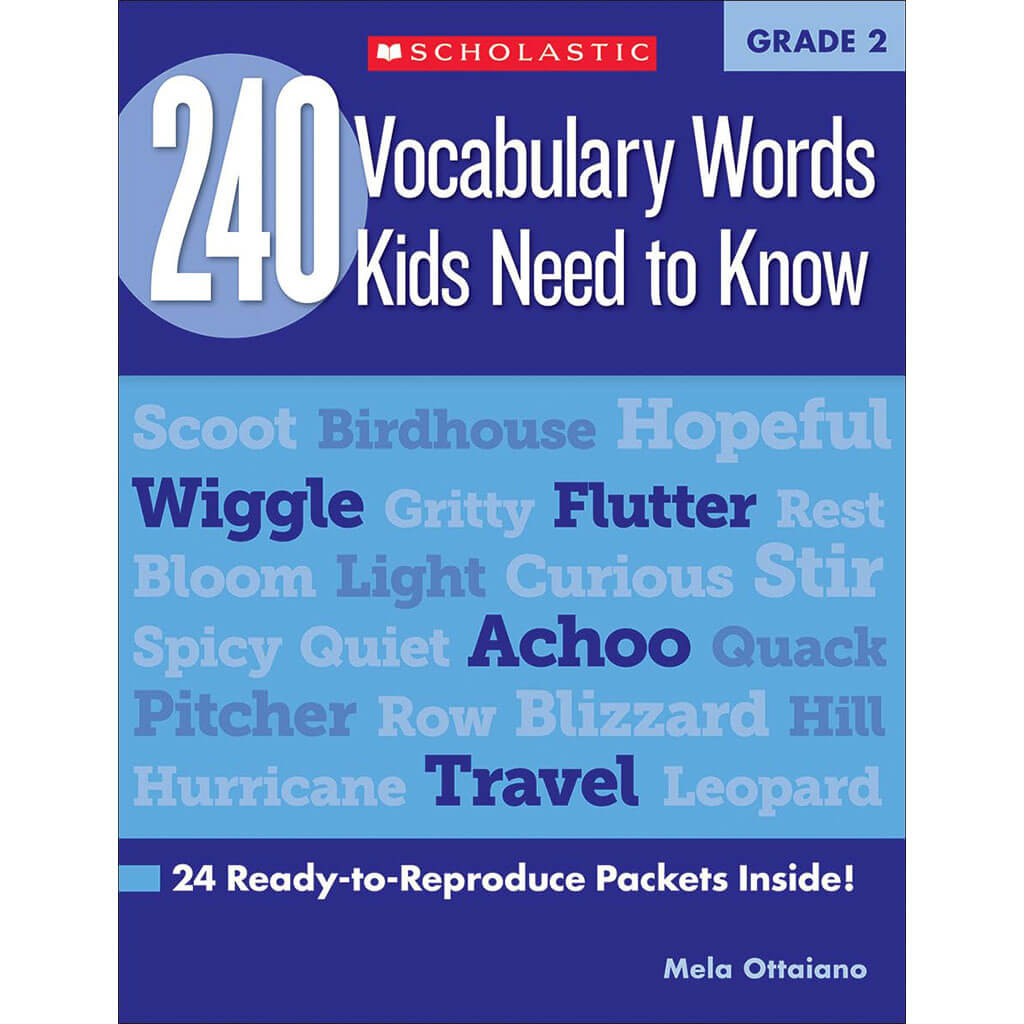 240 Vocabulary Words Grade 2